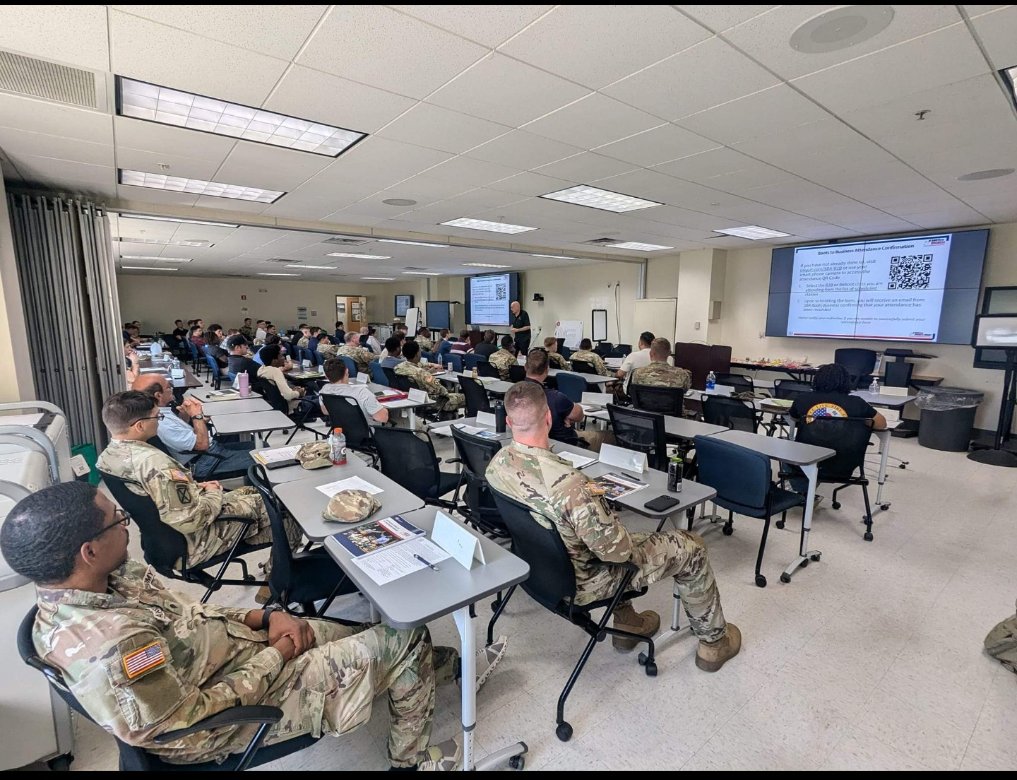 A photo of a training class